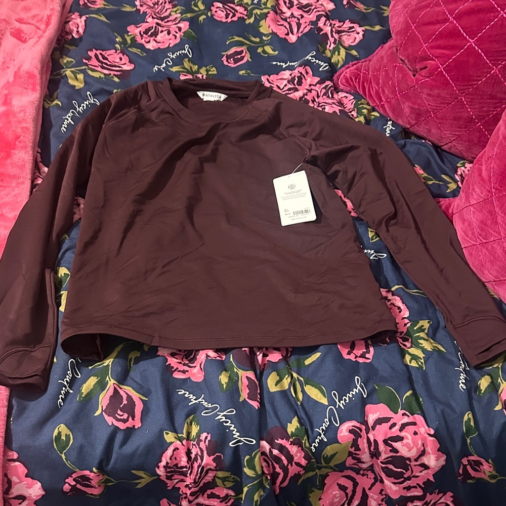 Athleta Long Sleeve Bodysuit - Dark Brown